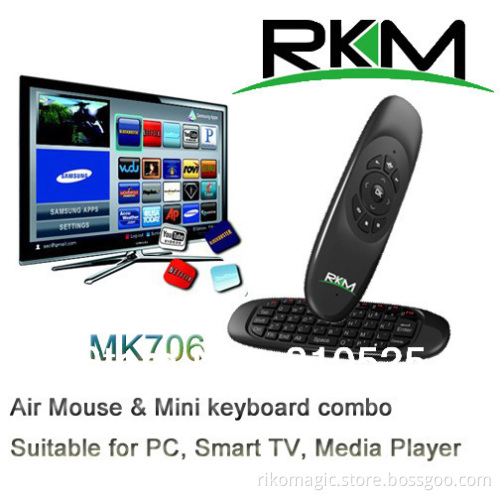 Air Mouse and Mini Keyboard Combo, Suitable for Android Mini PC, TV Box